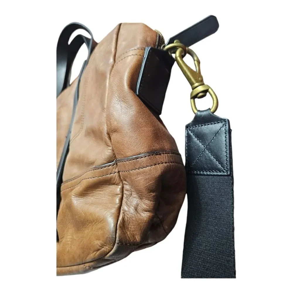 BANANA REPUBLIC Brown‎ Leather Briefcase Messenger Bag